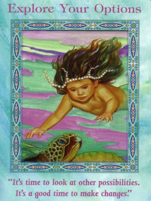 Explore Your Options Card Extended Description - Mermaids and Dolphins Oracle Cards by Doreen Virtue
