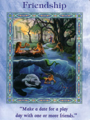 Friendship Card Extended Description - Magical Mermaids & Dolphins Oracle Cards by Doreen Virtue