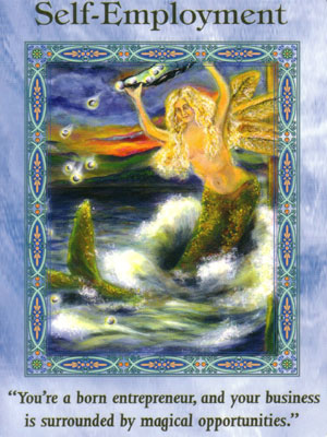 Self Employment Card Extended Description - Mermaids and Dolphins Oracle Cards by Doreen Virtue