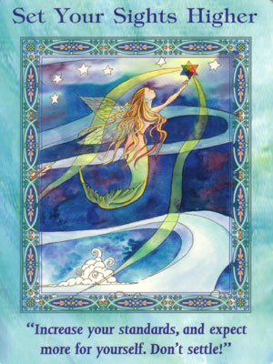 Set Your Sights Higher Card Extended Description - Mermaids and Dolphins Oracle Cards by Doreen Virtue