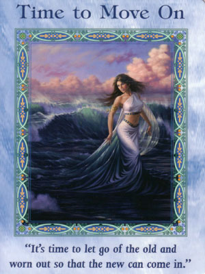 Time to Move On Card Extended Description - Mermaids and Dolphins Oracle Cards by Doreen Virtue