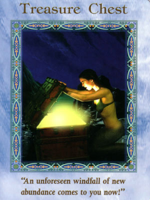 Treasure Chest Card Extended Description - Mermaids and Dolphins Oracle Cards by Doreen Virtue