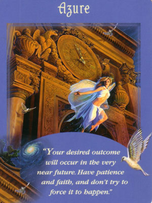 Azure Angel Card Extended Description - Messages from Your Angels Oracle Cards by Doreen Virtue