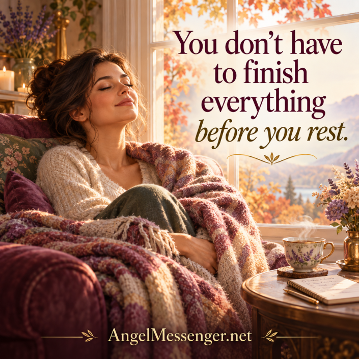 You don’t have to finish everything before you rest